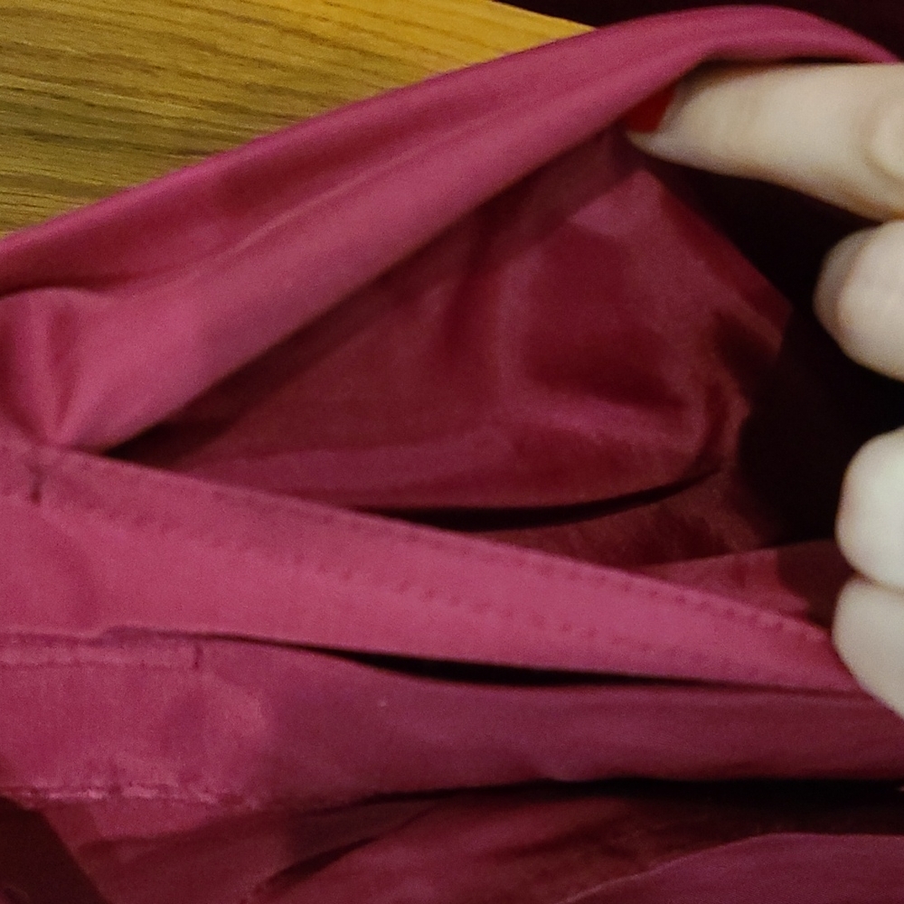 Merona Raspberry Trenchcoat - Picture 8 of 9